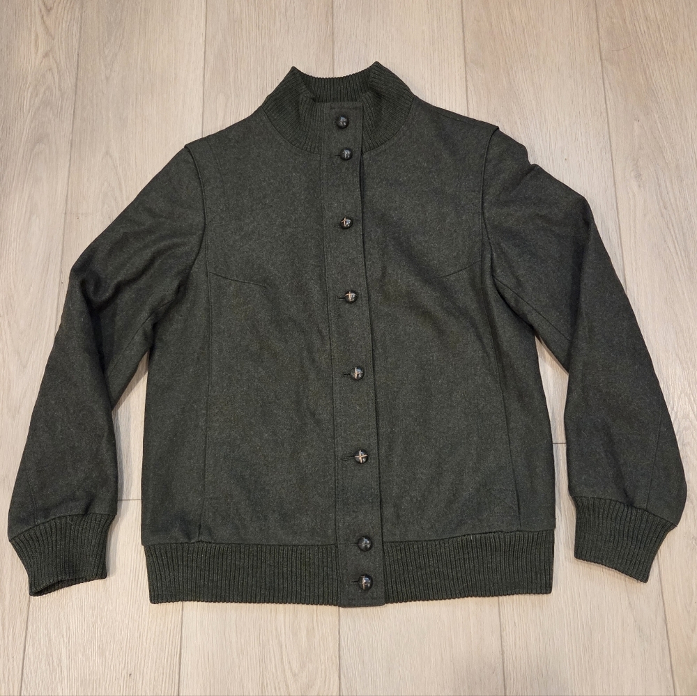 Vintage Women's Tofana Wool Tweed Bomber Jacket - Picture 3 of 9